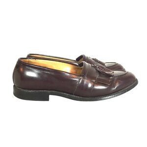 Allen Edmonds Newport Mens Leather Brown Tassel Loafers Size 10.5 D